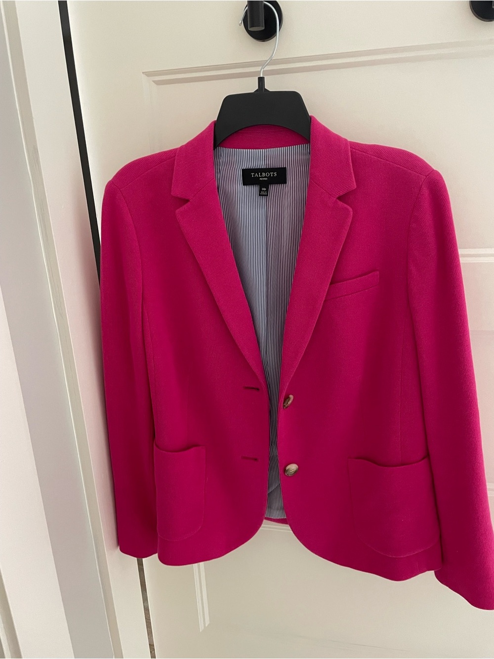 Talbots Hot Pink Tailored Blazer